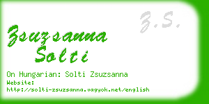 zsuzsanna solti business card